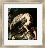 Hercules Fighting the Nemean Lion Fine Art Print