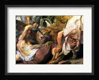 Lion Hunt Fine Art Print