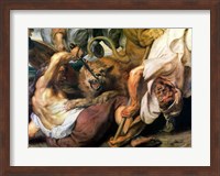 Lion Hunt Fine Art Print