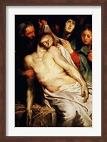 Triptych of Christ on the Straw Fine Art Print