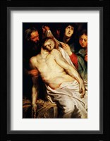 Triptych of Christ on the Straw Fine Art Print