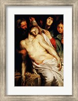 Triptych of Christ on the Straw Fine Art Print