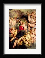 The Virgin and Child surrounded by the Holy Innocents Fine Art Print