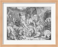 Daniel in the lions' den Fine Art Print