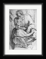 The Prophet Jeremiah, after Michangelo Buonarroti Fine Art Print