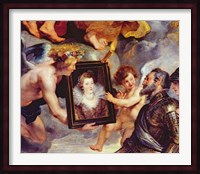 The Medici Cycle: Henri IV  Receiving the Portrait of Marie de Medici Fine Art Print