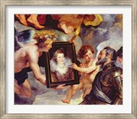 The Medici Cycle: Henri IV  Receiving the Portrait of Marie de Medici Fine Art Print