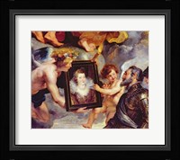 The Medici Cycle: Henri IV  Receiving the Portrait of Marie de Medici Fine Art Print