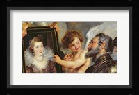 The Medici Cycle: Henri IV  Receiving the Portrait of Marie de Medici detail Fine Art Print