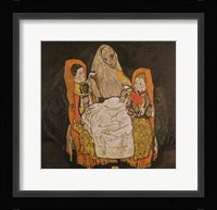 Mother with Two Children Fine Art Print