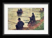 Anglers, Study for 'La Grande Jatte', 1883 Fine Art Print