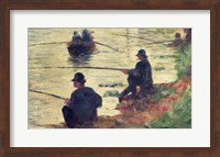 Anglers, Study for 'La Grande Jatte', 1883 Fine Art Print
