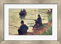 Anglers, Study for 'La Grande Jatte', 1883 Fine Art Print
