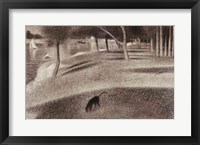 Study for Sunday Afternoon on the Island of La Grande Jatte (dog detail) Fine Art Print