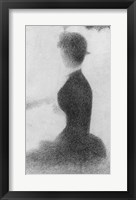 Study for Sunday Afternoon on the Island of La Grande Jatte (seated woman detail) Fine Art Print