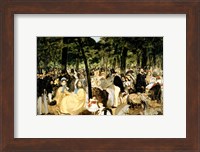 Music in the Tuileries Gardens, 1862 Fine Art Print