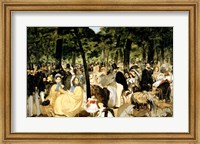 Music in the Tuileries Gardens, 1862 Fine Art Print