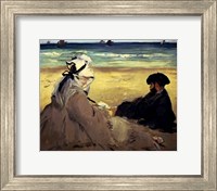 On the Beach, 1873 Fine Art Print