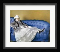 Madame Manet on a Blue Sofa, 1874 Fine Art Print