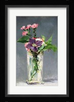 Pinks and Clematis in a Crystal Vase, c.1882 Fine Art Print