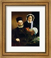 Portrait of Monsieur and Madame Auguste Manet, 1860 Fine Art Print