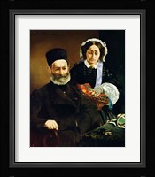 Portrait of Monsieur and Madame Auguste Manet, 1860 Fine Art Print