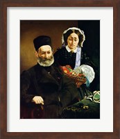 Portrait of Monsieur and Madame Auguste Manet, 1860 Fine Art Print
