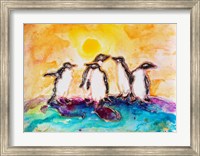 Penguins Under the Sun Fine Art Print