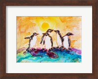 Penguins Under the Sun Fine Art Print