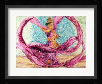 Ribbon Dancer Framed Print