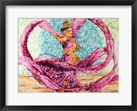 Ribbon Dancer Framed Print