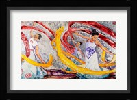 Ribbon Dancers Framed Print