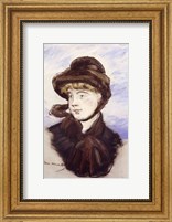 Young Girl in a Brown Hat, 1882 Fine Art Print