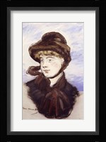Young Girl in a Brown Hat, 1882 Fine Art Print
