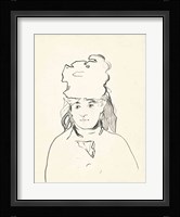 Berthe Morisot in silhouette Fine Art Print