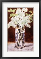 White Lilac in a Crystal Vase, 1882 Fine Art Print