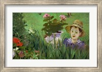 Child in the Flowers Fine Art Print