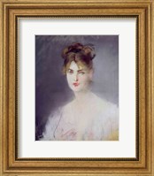 Portrait of a Young Woman with Blonde Hair and Blue Eyes, 1878 Fine Art Print