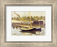 Study of a boat at Argenteuil, 1874 Fine Art Print