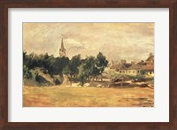 Landscape with a Village Church Fine Art Print