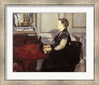 Madame Manet at the Piano, 1868 Fine Art Print