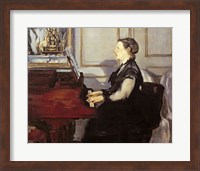 Madame Manet at the Piano, 1868 Fine Art Print