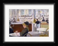 A Cafe, Place du Theatre Francais Fine Art Print