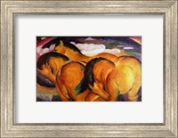Little Yellow Horses, 1912 Fine Art Print