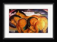 Little Yellow Horses, 1912 Fine Art Print
