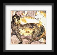 Two Cats - sketch Fine Art Print