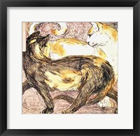 Two Cats - sketch Fine Art Print