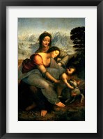 Virgin and Child with St. Anne, c.1510 Framed Print