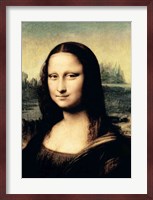 Detail of the Mona Lisa, c.1503-6 Fine Art Print
