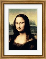 Detail of the Mona Lisa, c.1503-6 Fine Art Print
